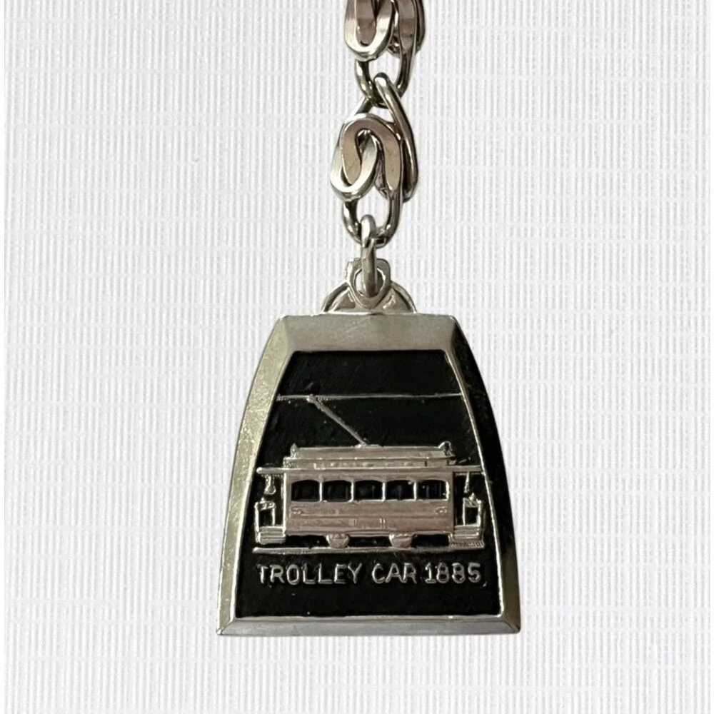 Signa-Craft Trolly Car 1885 Keychain Streetcar Key Ring Transportation Souvenir